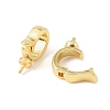 Brass Fold Over Clasps KK-CBA9CBD-25G-2