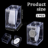 PS Plastic Single Watch Display Cases CON-WH0095-144A-4
