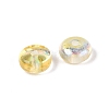 Baking Paint Electroplate Transparent Glass Beads EGLA-Q141-01A-A12-2
