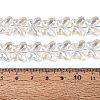 Baking Paint Electroplate Transparent Glass Beads Strands EGLA-Q136-03A-01-4