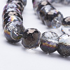 Electroplat Glass Beads Strands X-EGLA-Q092-8mm-A02-3