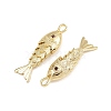 Brass Micro Pave Cubic Zirconia Pendants KK-A269-01B-G-2