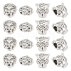 40Pcs 2 Styles Tibetan Style Alloy Beads FIND-ME0001-16-1