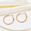 304 Stainless Steel Hoop Earrings For Women EJEW-B114-02A-G-3