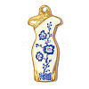 Printed 304 Stainless Steel with Enamel Pendants SA-OY002-97G-1