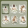 6Pcs 5 Styles DIY Figure Picture Stickers STIC-U004-01F-1