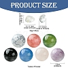 Natural & Synthetic Gemstone Healing Round Ornaments AJEW-FS0001-13A-4