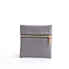 Square PU Leather Jewelry Gift Zipper Bags PW-WGB98FA-08-1