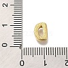 Rack Plating Brass Micro Pave Clear Cubic Zirconia Beads KK-G500-30G-D-3