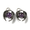 Bat Natural Amethyst Pendants G-F766-03AS-08-1