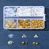 6 Styles Brass Bullet Clutch Bullet Clutch Earring Backs with Pad FIND-FS0003-08G-8