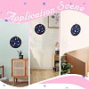 Flat Round Polyester & Acrylic Wall Mounted Brooch Organizer Display Boards AJEW-WH20006-30B-5