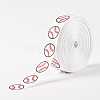 Single Face Baseball Printed Polyester Grosgrain Ribbons SRIB-P019-02-2