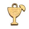 Tibetan Style Tropical drink Alloy Pendants X-TIBEB-A14275-AG-LF-2
