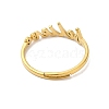 Ion Plating(IP) 304 Stainless Steel Word Adjustable Ring LS-RJEW-L107-026G-3