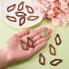 20Pcs Walnut Wood Hollow out Pendants WOOD-CJ0001-22-5