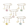 Alloy Enamel Charm Pins JEWB-BR00162-1