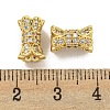 Rack Plating Brass Micro Pave Clear Cubic Zirconia Beads KK-L215-310A-G01-3