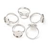Adjustable Brass Ring Components KK-Q573-004P-5