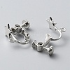 Star Brass Clip-on Earring Findings KK-TAC0005-02P-2