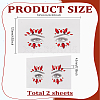 2 Sheets Acrylic Face Gems Stickers DIY-LP0001-73-2