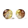 Transparent Crackle Acrylic Beads CACR-N002-16-4