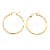 Ion Plating(IP) 304 Stainless Steel Hoop Earrings X-EJEW-N0016-11G-E-2
