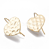 Brass Stud Earring Findings X-KK-Q750-033G-1