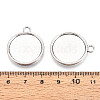 Tibetan Style Alloy Pendants Cabochon Settings PALLOY-N178-12AS-E-3