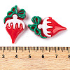 Christmas Decorations Theme Opaque Resin Decoden Cabochons RESI-Z026-01I-3
