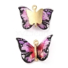 Transparent Resin Pendants PALLOY-K011-02G-06-1