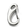 304 Stainless Steel Push Gate Snap Keychain Clasp Findings STAS-B082-04A-P-2