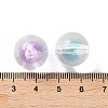 UV Plating Iridescent Transparent Acrylic Bead in Bead OACR-H112-08A-3