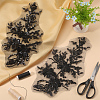 Flower Gauze & Sequin Embroidery Ornament Accessories DIY-WH0430-464A-4