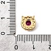 Brass Micro Pave Cubic Zirconia Charms KK-I360-024G-02-3