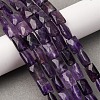 Natural Amethyst Beads Strands G-G286-D01-8x12mm-1
