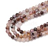 Natural Purple Lodolite Quartz Beads Strands G-G189-D10-02-4