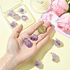 10Pcs Natural Amethyst Pendants PALLOY-CJ00158-5