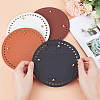   4Pcs 4 Style Litchi Grain PU Leather Bag Bottoms FIND-PH0007-09-3