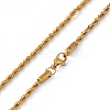 201 Stainless Steel Rope Chain Necklace for Men Women NJEW-P268-A36-2X5-3