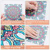 ARRICRAFT 2Sets 2 Style Square PVC Self-Adhesive Mandala Pattern Paper DIY-AR0001-89-4