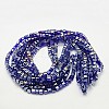 Electroplate Glass Beads Strands EGLA-D018-6x6mm-67-2