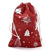 Silver Stamping Christmas Velvet Storage Bags ABAG-Q053-01A-03C-2