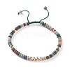 Natural Indian Agate Braided Bead Bracelets BJEW-O175-C08-1