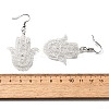 304 Stainless Steel Dangle Earrings EJEW-R015-01P-03-5