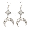 304 Stainless Steel Dangle Earrings for Women EJEW-F338-03P-1