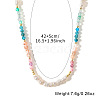 Bohemian Style Faceted Round Natural Mixed Stone Beaded Collar Necklaces UC9178-4