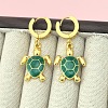 201 Stainless Steel Enamel Hoop Earrings FS-WG6C184-02-1