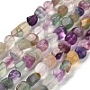 Natural Colorful Fluorite Beads Strands G-P497-01E-10-1