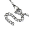 Tarnish Resistant 304 Stainless Steel Macrame Pouch Empty Stone Holder for Pendant Necklaces Making NJEW-TA00100-01-3